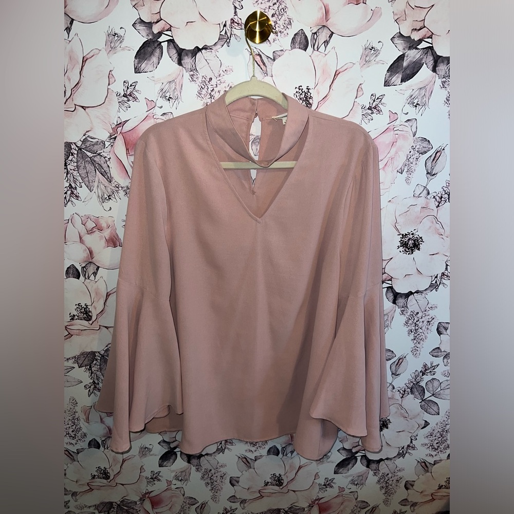 Boho Pink wide sleeve Top